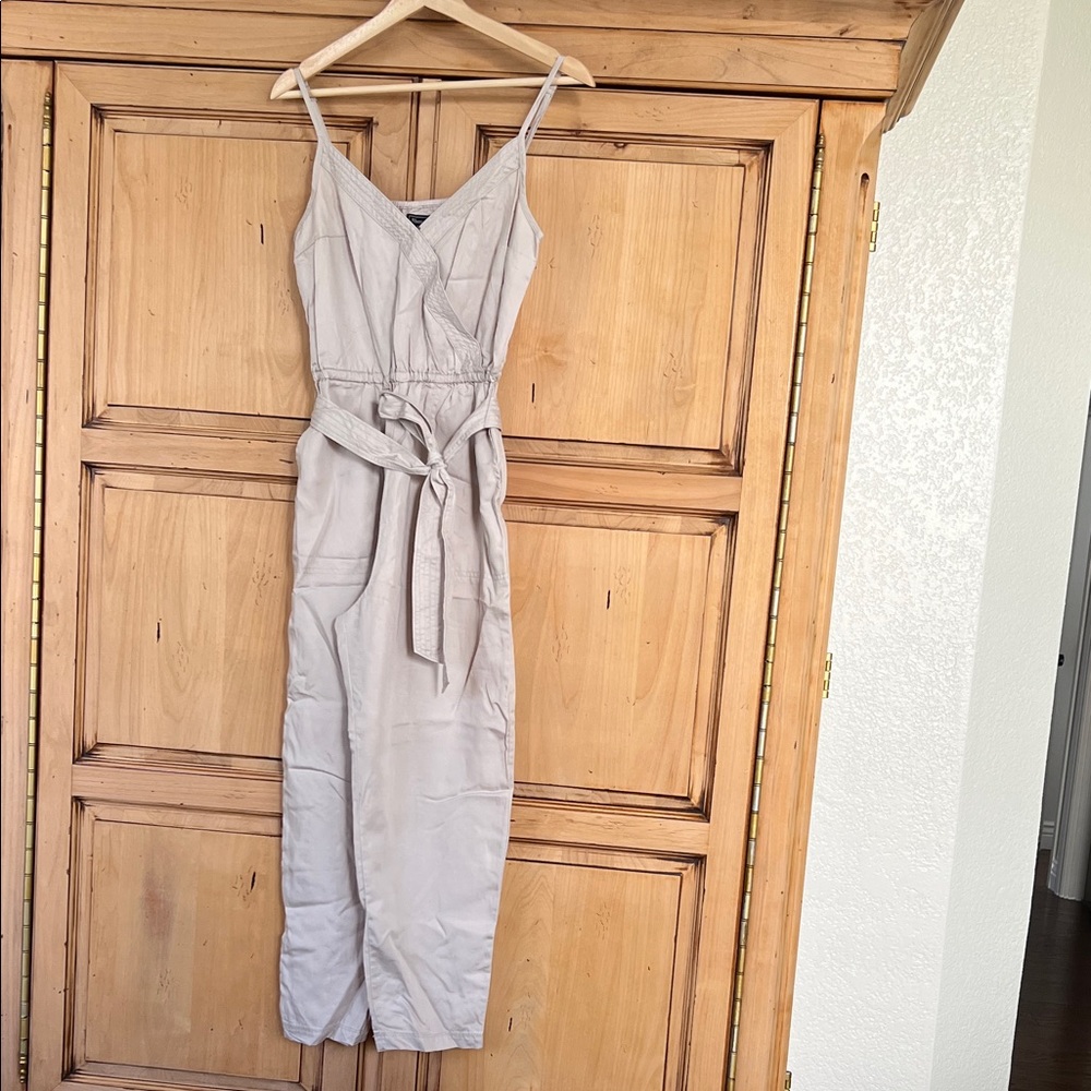Abercrombie & Fitch Light Tan Jumpsuit